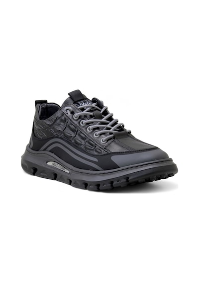 Guja 24y590 Trend Deri Erkek Sneaker Siyah