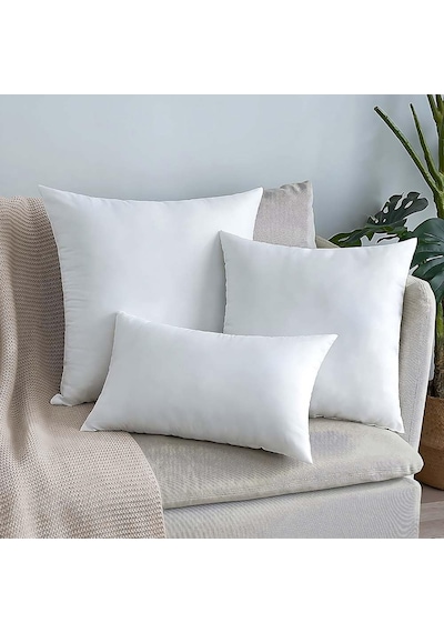Premium Kare Kırlent İç Yastık 1.kalite Elyaf Dolgulu Oyuncu Koltuk Yastığı 2, 50x50 Diğer