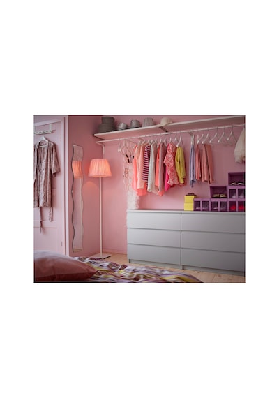 Ikea Bumerang Ahşap Elbise Askısı 8'li 43 X 1.4 Cm Beyaz