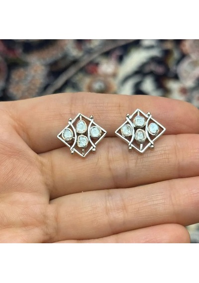 Polki Elmas Geçmeli Küpe 104
