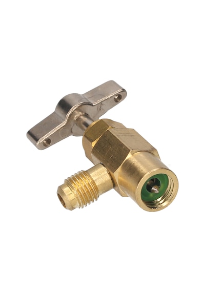 R134a Dağıtım Vanası Ac Soğutucu Şişe Açacağı, R134a 1/2'' Acme Erkek Ve 1/2'' Dişi Dişli Musluk Altın