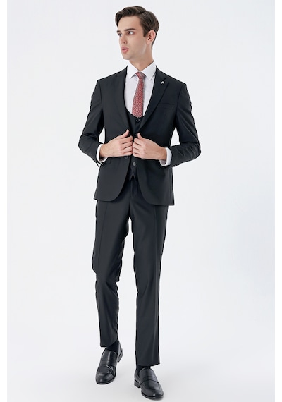 İmza Siyah Mono Yaka Çift Yırtmaç Yelekli 6 Drop Slim Fit Dar Kesim Basic Takım Elbise 1001240186-siyah Siyah İmza Siyah Mono Yaka Çift Yırtmaç Yelekli 6 Drop Slim Fit Dar Kesim Basic Takım Elbise 1001240186-siyah Siyah
