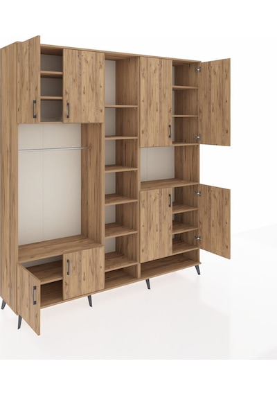 Hyperion Dolap 18 Raflı 8 Kapaklı Tek Askılı 220x44x243 Çam-çam/çam Atlas Çam/atlas Çam Hyperion Dolap 18 Raflı 8 Kapaklı Tek Askılı 220x44x243 Çam-çam/çam Atlas Çam/atlas Çam