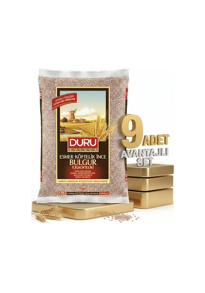 Duru Esmer Çiğ Köfte Bulgur 9x1 Kg