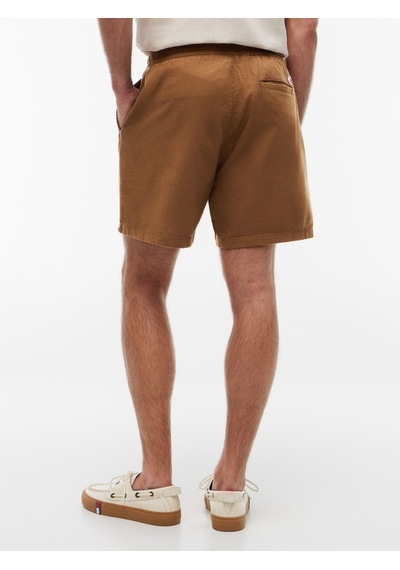 Tommy Hilfiger Tjm Lınen Blend Pull-on Short Erkek Kahverengi Şort - Dm0dm22825
