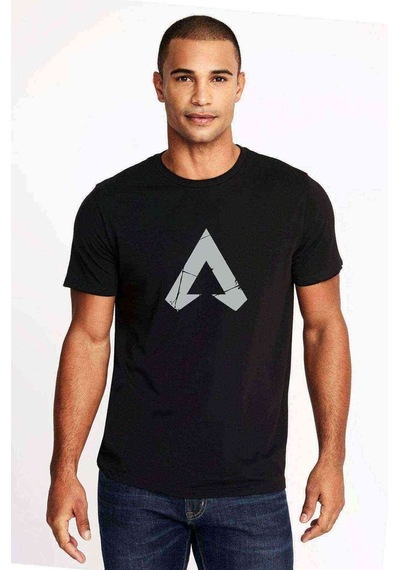 Apex Logo Baskılı Siyah Erkek Tshirt (528635578)