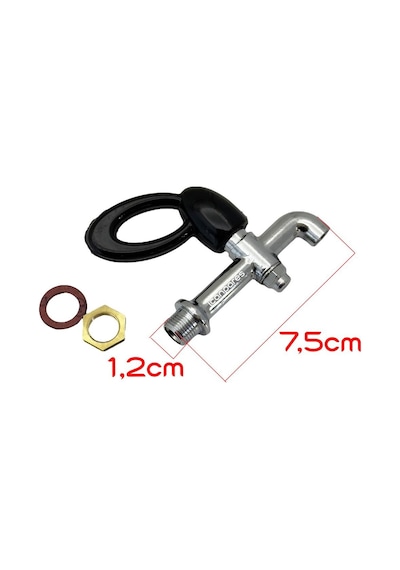 Arçelik İle Uyumlu K3285p Semaver Musluğu Siyah