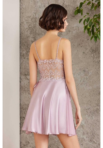 Pierre Cardin 6005 Kadın Saten Dantelli 6'lı Set-rose Rose