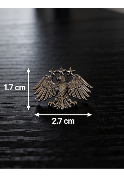 Telefon Arka Süsü Sticker Gümüş Kartal Suriye Nin Yeni Sembölü Altın Metal A300136