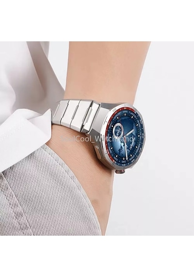 Huawei Watch Gt 6 Pro 46mm Kordon Baklalı Metal Kordon Titanyum Saate 1e-1 Uyum+kısıltma Apratı