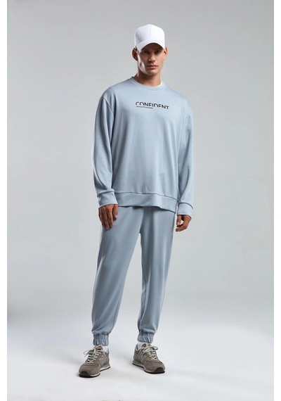 Benmanaj Erkek Haki Sweatshirt - Mavi Mavi