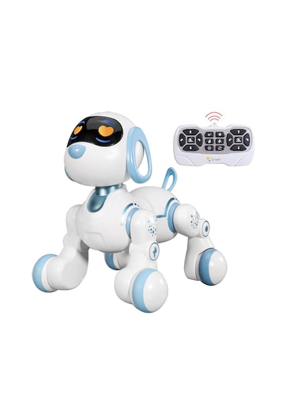 Uzaktan Kumandalı Şarjlı Akıllı Köpek - Interaktif, Eğitici Işıklı Müzikli Ve Dansçı Köpek Robot Oyuncak Mavi