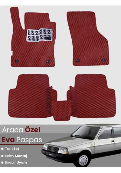 Tofaş Doğan 1986-2001 Uyumlu Eva Paspas Tam Set Oto Paspas,araca Özel,kolay Montaj 886
