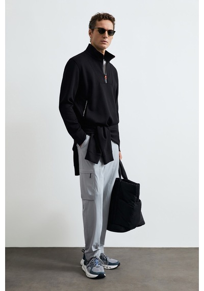 Lufian Wyatt Erkek Sweatshirt Siyah Siyah 112030206100100