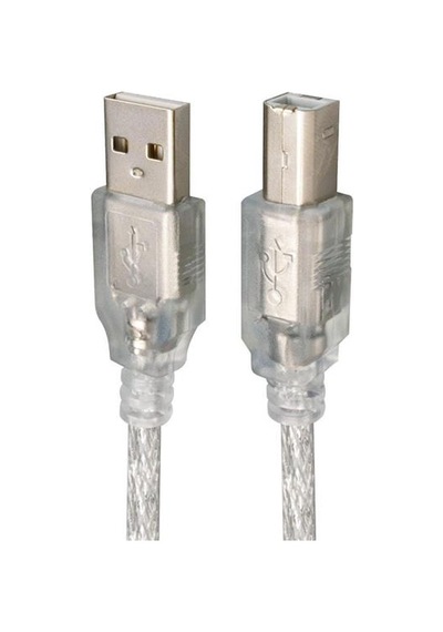 Pm-3267 3 Metre Şeffaf Mavi Usb 2.0 Yazıcı Kablosu