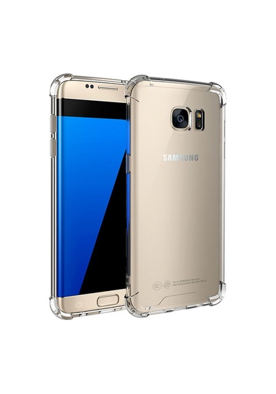Samsung Uyumlu Galaxy S7 Edge Kilif Köse Korumali Seffaf Silikon Kapak 393046781