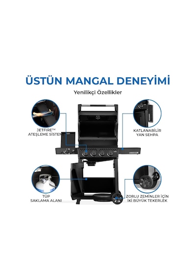 Freestyle Pro 425 Dsıb Gazlı Mangal 2026 Model Siyah