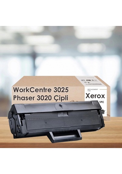 Xerox Workcentre 3025 - Phaser 3020  Uyumlu Çipli Dolu Toner