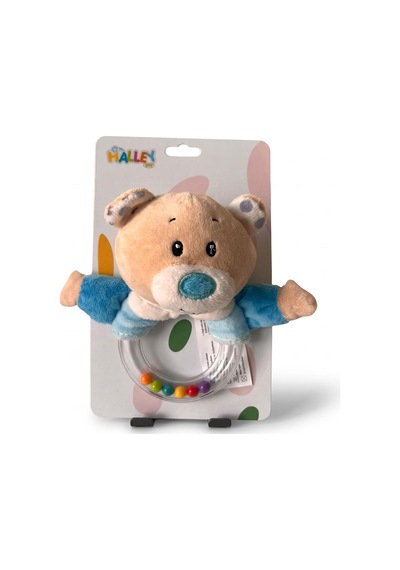 Pl50191 15cm Şeffaf El Çıngırağı Peluş Çıngırak Çok Renkli