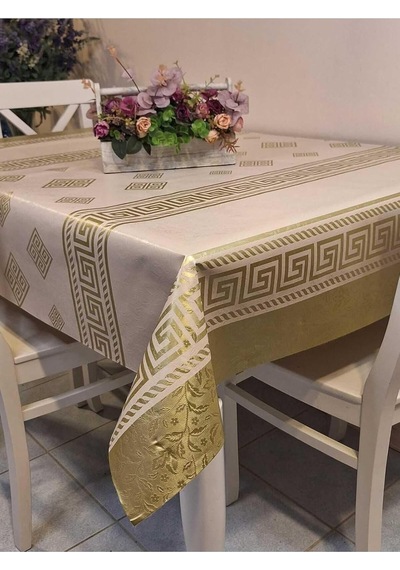 Elyaflı Pvc Muşamba - Desenli Silinebilir Masa Örtüsü 140 X 200 Çok Renkli
