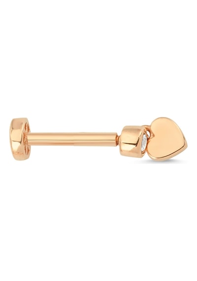 Altınsepeti Rose Altın Tektaş Kalpli Tragus Piercing As55pcr2 Rose Gold