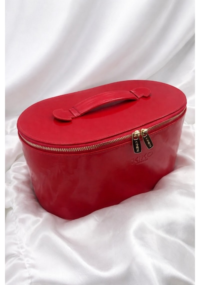 Kiko Milano Red Essential Bag Parlak Kırmızı Makyaj Çantası