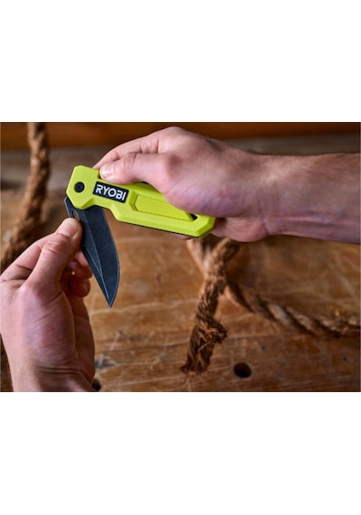 Ryobi Katlanır Kamp Çakı Tipi Kamp Bıçak Rhckf -3 5132006403 Açık Yeşil