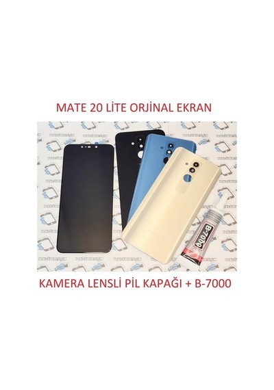 Tokgöz Mate 20 Lite Lcd Ekran Dokunmatik + Pil Kapağı B-7000 (275880001) Renk Seçeneği-Siyah
