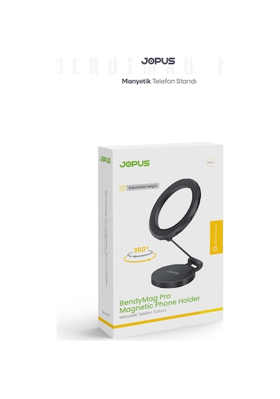 JOPUS 360° Dönebilen Magsafe Uyumlu Araç İçi Telefon Tutucu Katlanabilir Ayarlanabilir Araba Cam Masa Üstü