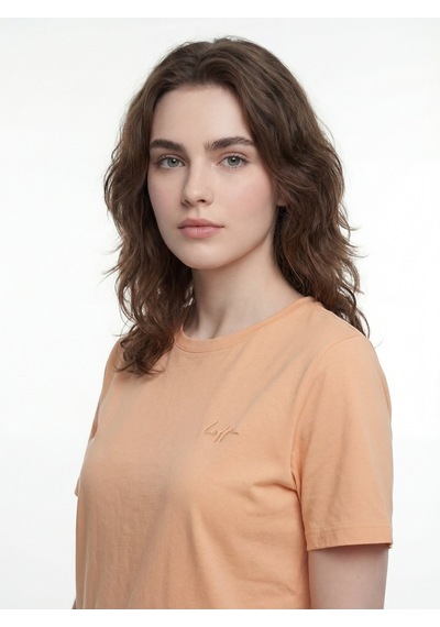 Kadın T-shirt Lf2042252 Lıght Peach Light Peach Kadın T-shirt Lf2042252 Lıght Peach Light Peach