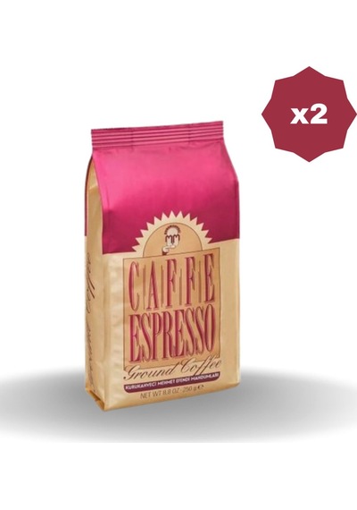 Kurukahveci Mehmet Efendi Espresso Çekirdek Kahve 2 x 250 G