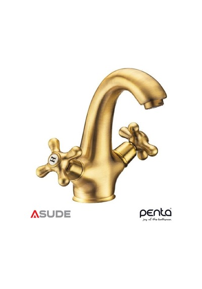 Penta 2501 Hıstory Antık Lavabo Bataryası Sarı