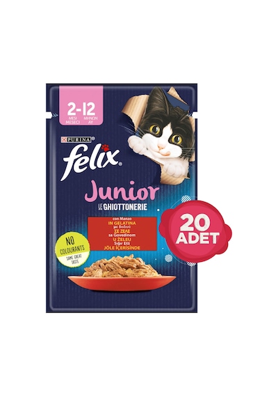 Purina Felix Sığır Etli Pouch Yavru Kedi Maması 20 x 85 G