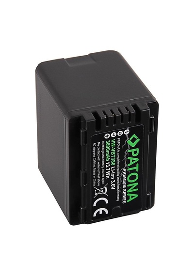 Patona 1257 Premium Panasonic Vw-vbt380 Hc-v750eb W580 V550eb