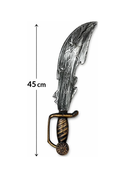 Eskitme Detaylı Plastik Korsan Kılıcı 45 Cm 13+