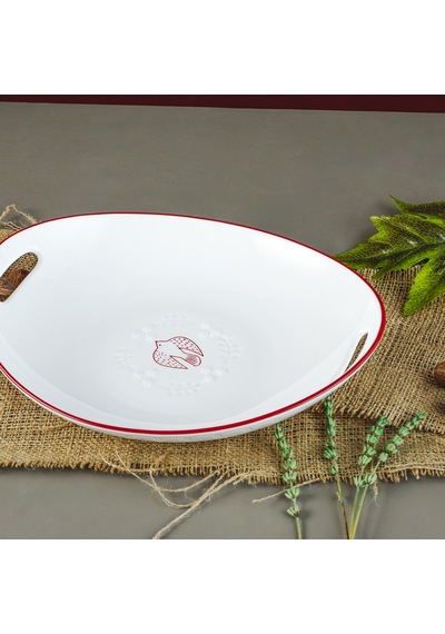 Aryıldız Red Bird Derin Sunum Tabağı 28 Cm Çok Renkli
