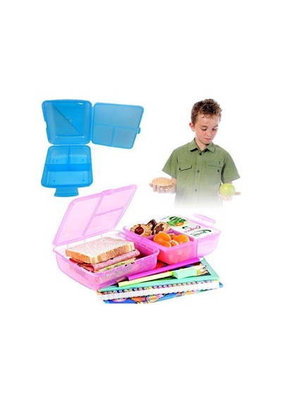 Lunch Box Pratik Bölmeli Beslenme Kutusu  Asorti