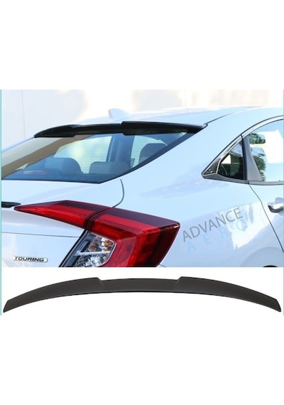 Honda Civic Fc5 Cam Üstü Spoiler Beyaz Boyalı Policarbon