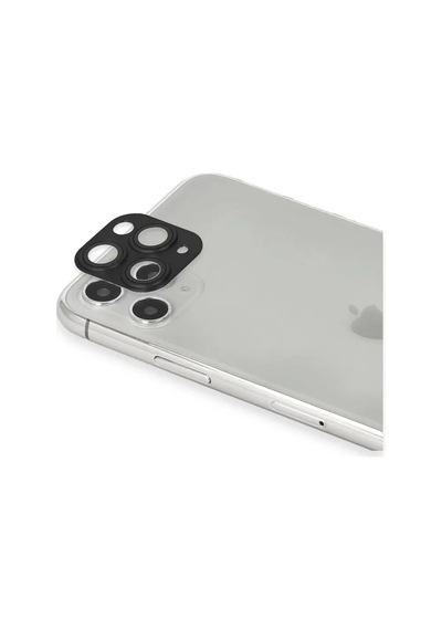 Apple İphone 11 Pro Max Pers Alüminyum Kamera Lens - Siyah