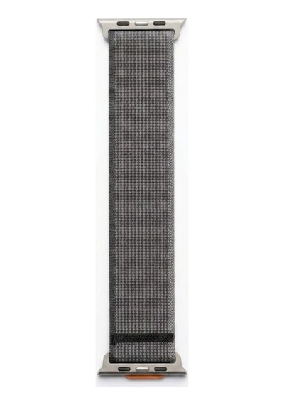 Schitec 42-49mm Yeni Nesil Apple Uyumlu Akıllı Saat Kordonu Gri Ve Turuncu Detay