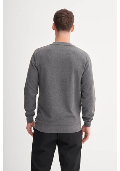 Cazador Slim Fit Selanik Örgü Antrasit Erkek Sweatshirt 56400