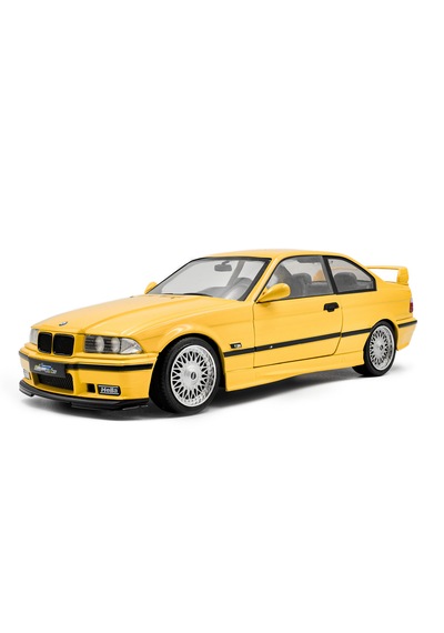 1:18 Ölçek Solido 1991 Bmw M3 E36 Coupe Solıdo Works Dakar Yellow Diecast Metal Minyatür Model Araba 25cm