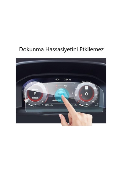 Nissan Juke 12.3 İnç Ekran Koruyucu Dijital Gösterge Parlak ' Sadece Ekran Koruyucu