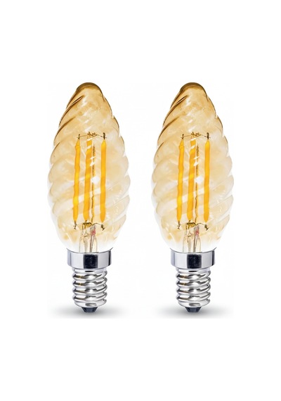 Kes610 Led Flamanlı Buji Ampul 4w 2700k E14 2 Li Paket