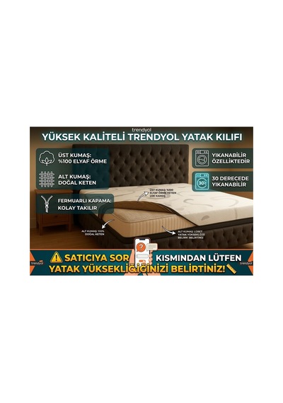 Klass.yatak Pedi& Şiltesi. Fermuarlı Yatak Kılıfı