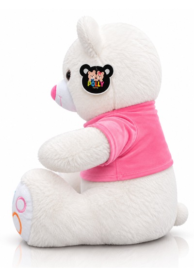 Ayıcık Elbiseli Ayıcık Yeni Seri Renkli 60cm - I Love You & Hediyelik Ayıcık Peluş Oyuncak 001 - Beyaz