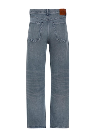 Calvin Klein 90'lar Düz Kesim Mavi Kül Rengi Jean Pantolon-14706 Gri
