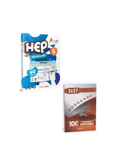 Hiper Zeka 2027 5. Sınıf Hep Matematik 40 Haftalık Deneme+ Anla Kazan Paragraf