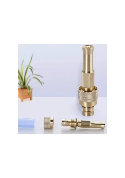 10 Adet Ayarlanabilir Basınçlı Hortum Başlığı Pirinç Nozul Gold, Bahçe Sulama, Araba Yıkama, Köpek Yıkama, Jet Spray Nozzle