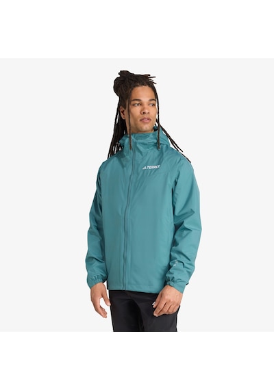 Adidas Terrex Multi 2l Rain.rdy Erkek Yeşil Yürüyüş Yağmurluğu Jl9774